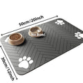 Absorbent Pet Feeding Mat, Waterproof Placemat for Dog & Cat Food & Water Bowls, Quick-Dry Rubber Backing, Non-Slip Pet Mat